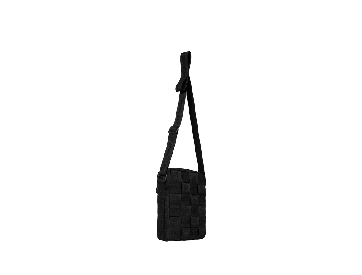 Supreme Woven Shoulder Bag "Black"✴︎